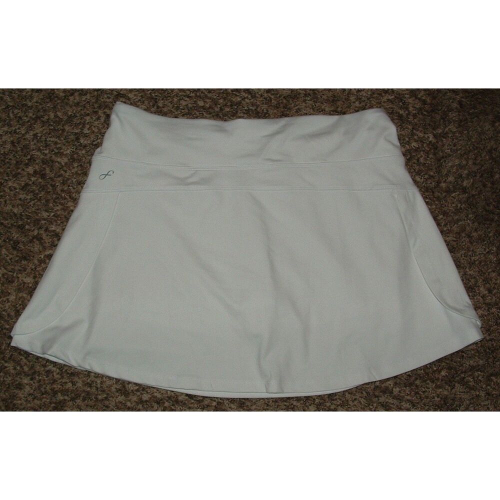 FREELY White Sz XL Soft Stretchy Pull On Athletic DEVINA Skort Pockets - Picture 8 of 9